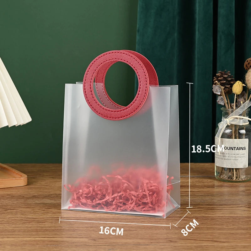10 st PVC-presentpåsar med handtag