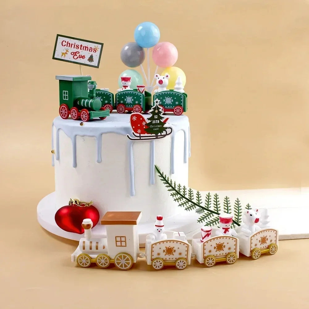 Festive Christmas Train Decoration