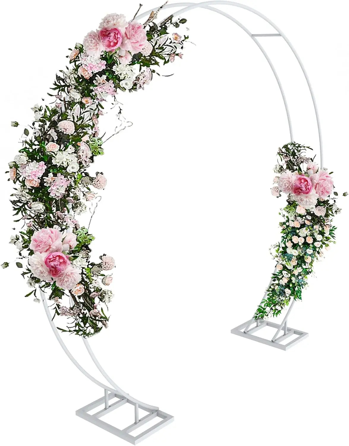 Large dubbel round metal backdrop stand archway