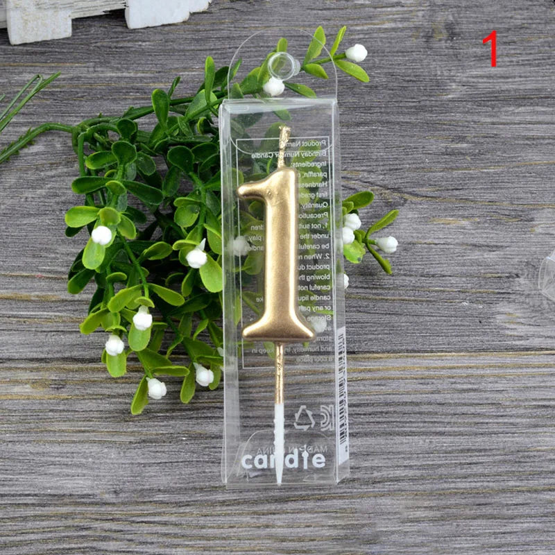 1Pcs number cake topper candles