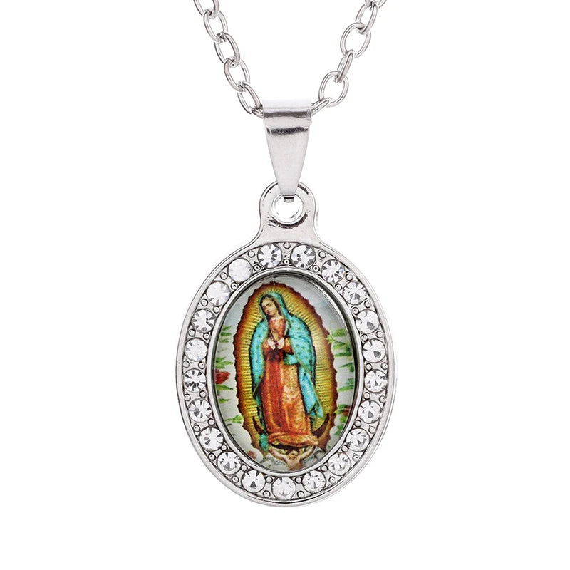 Virgin Mary medal pendant