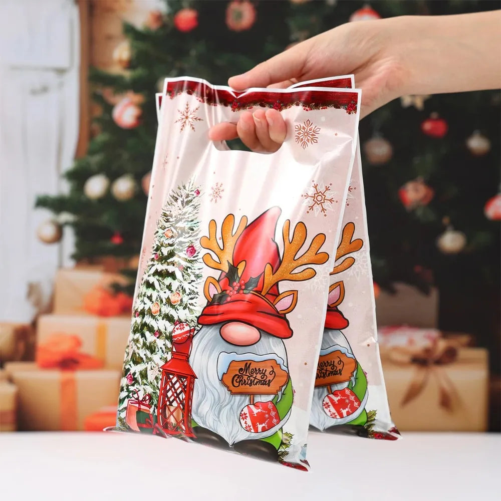25pcs Santa & Snowman Candy Bags