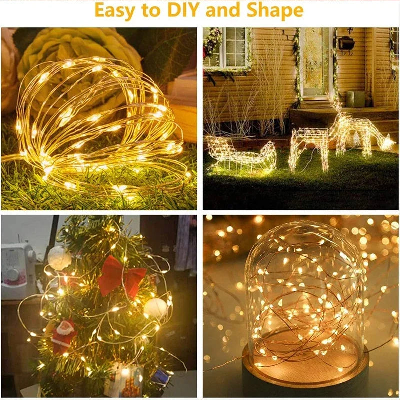 3M LED Curtain String Lights (8 Modes)