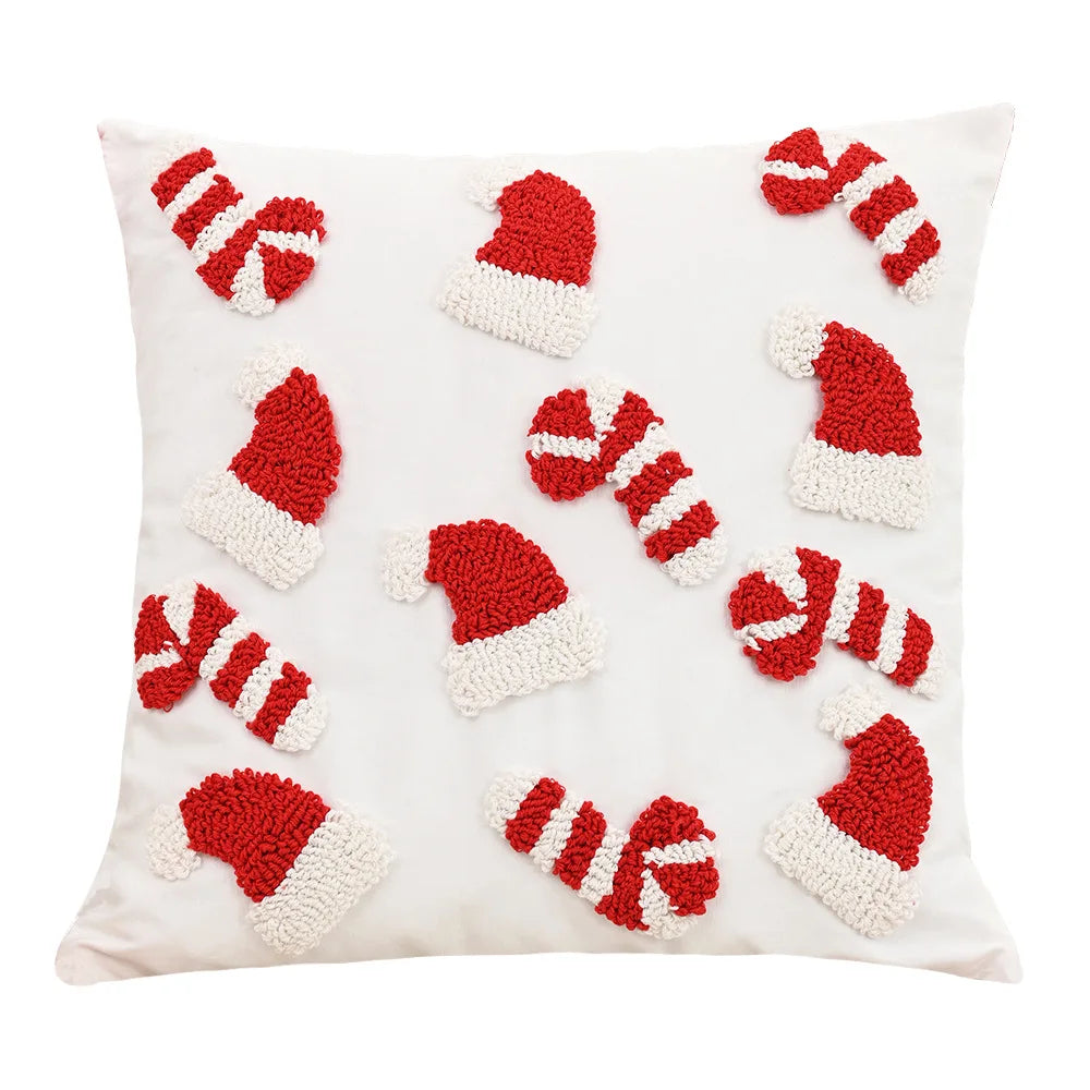 Sorino Christmas Cartoon Tufted Pillowcase