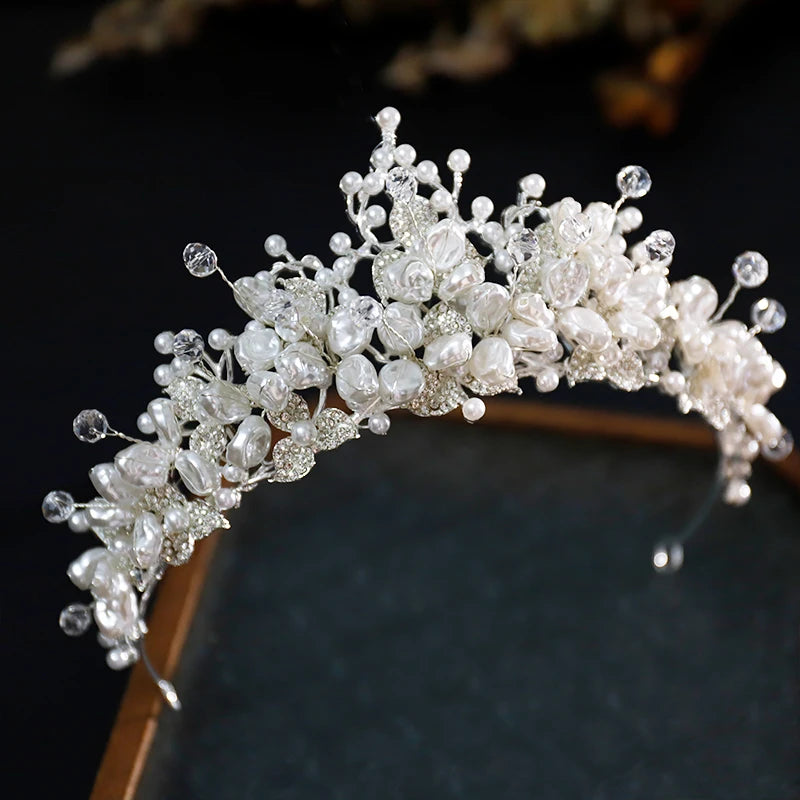 Beading crystal wedding crown
