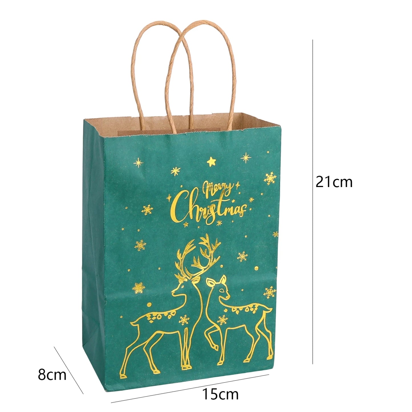 Xmas Party Kraft Gift Bags 1/20PCS