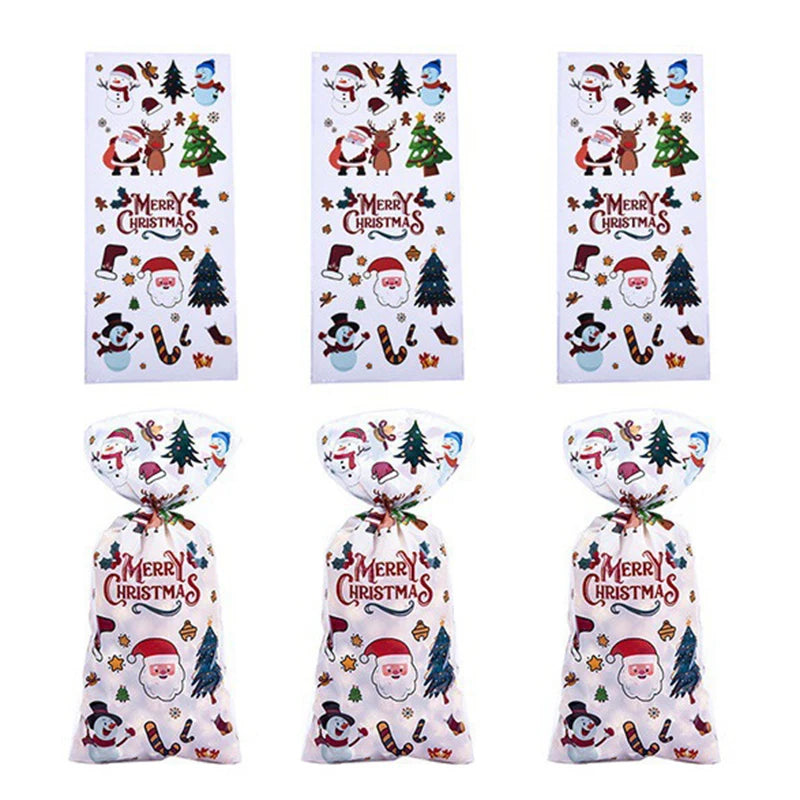 50pcs Christmas Candy Bags