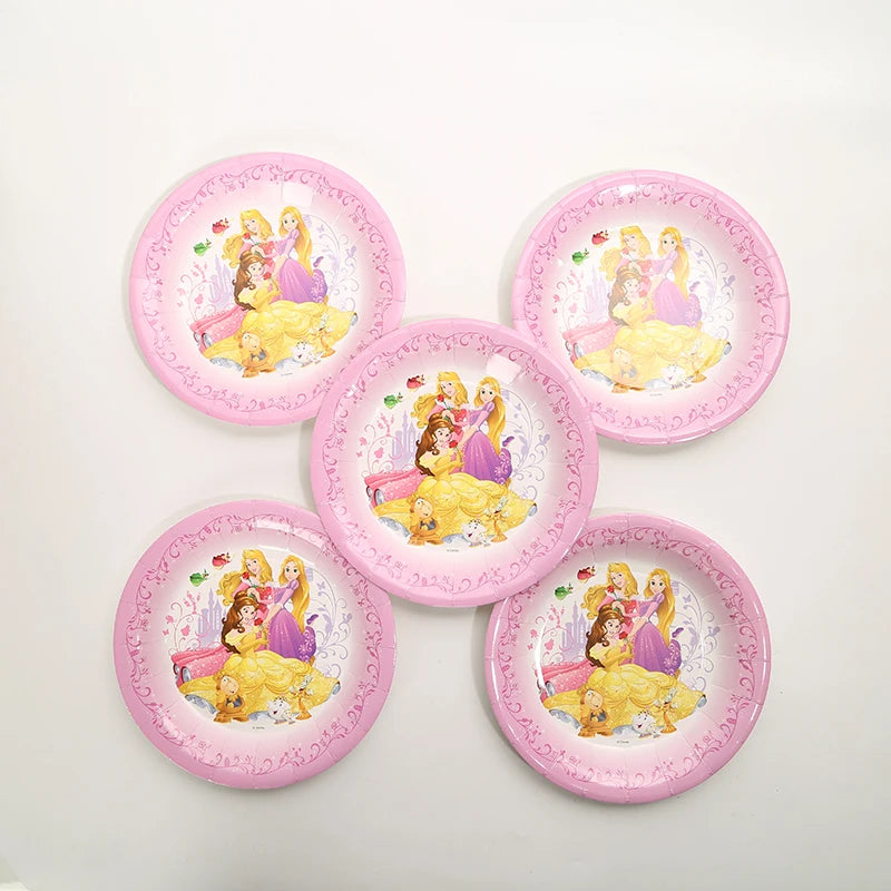 Princess Party Tableware Set – Plates, Cups & Napkins