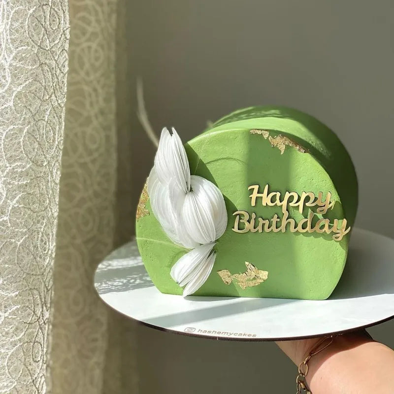 Rose,Gold simple style cake,dessert Decoration