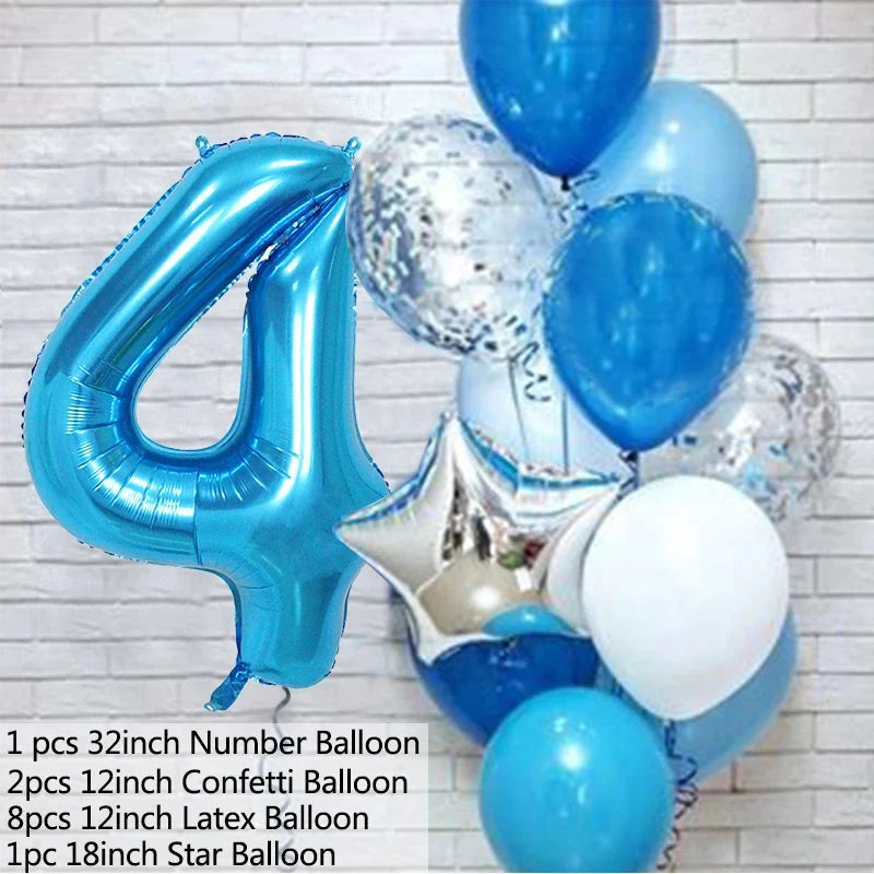 Balloons Number set / 12Pcs