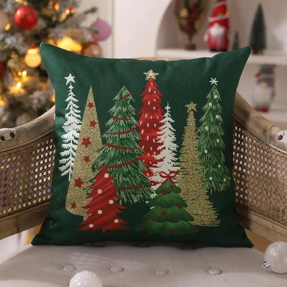 Christmas Plaid Cushion Cover 45×45cm
