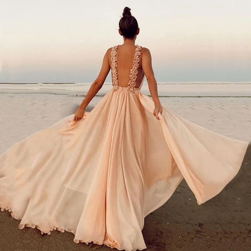 Violet Evening Dress