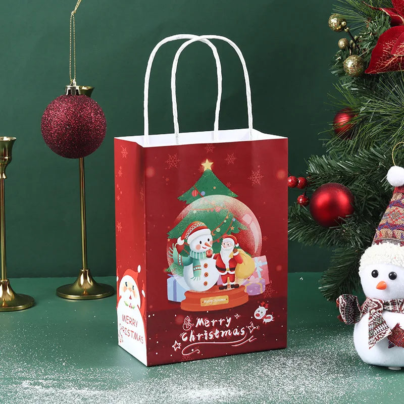 20 pcs Cute Santa Gift Box Bag