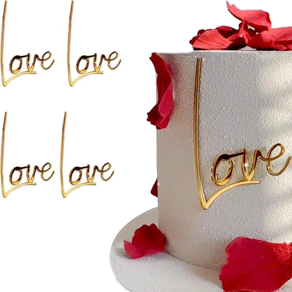 Pink Cake 3D decorations 13pcs