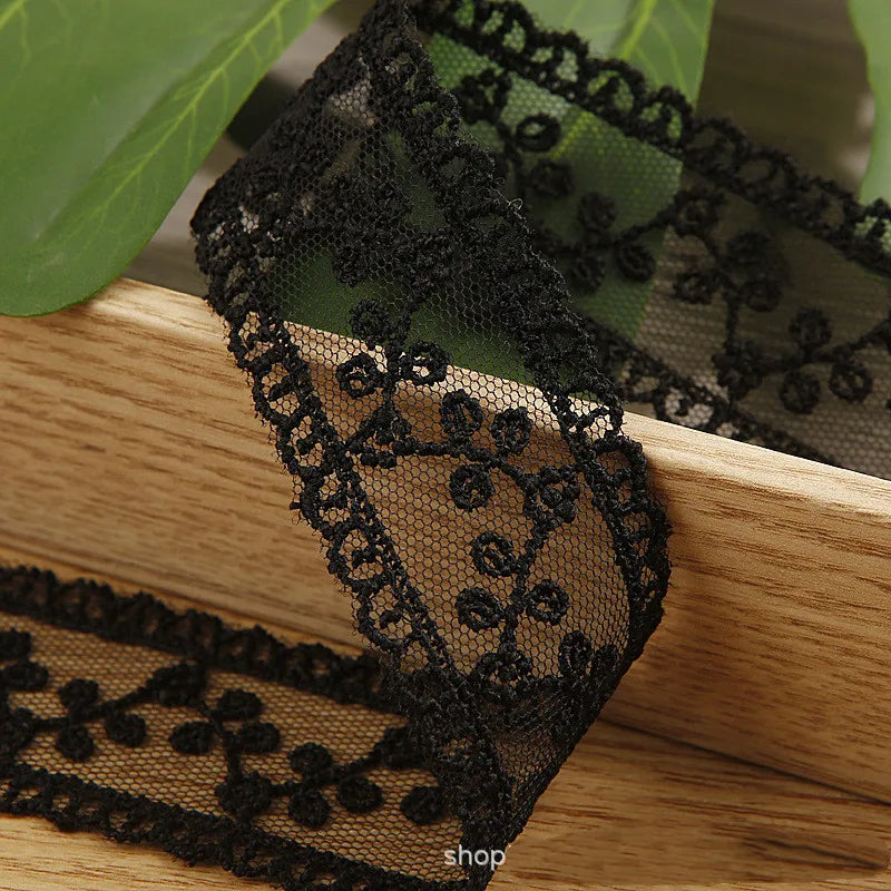 Embroidery lace ribbon 2Yard/Lot 35mm