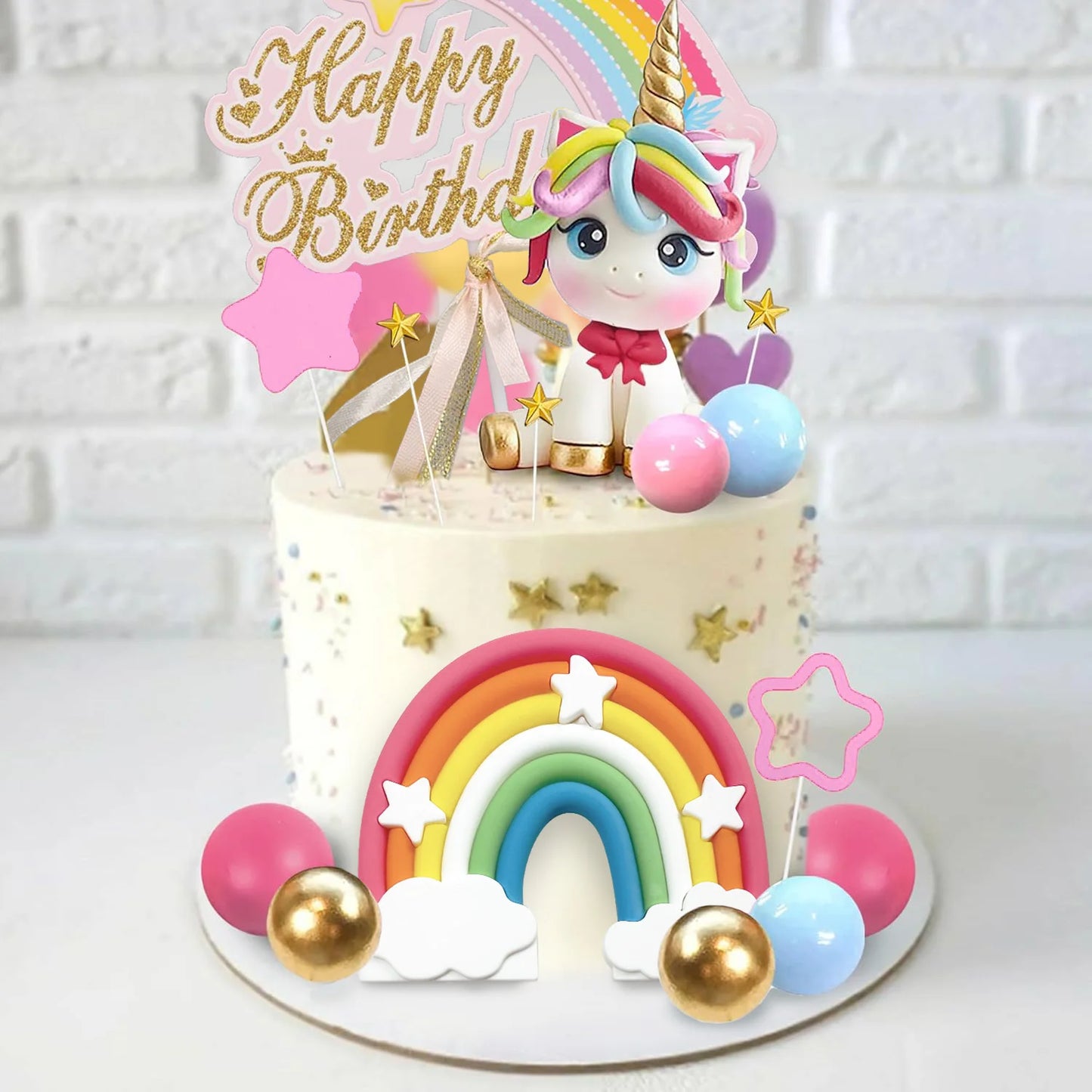Unicorn topper cake decorations