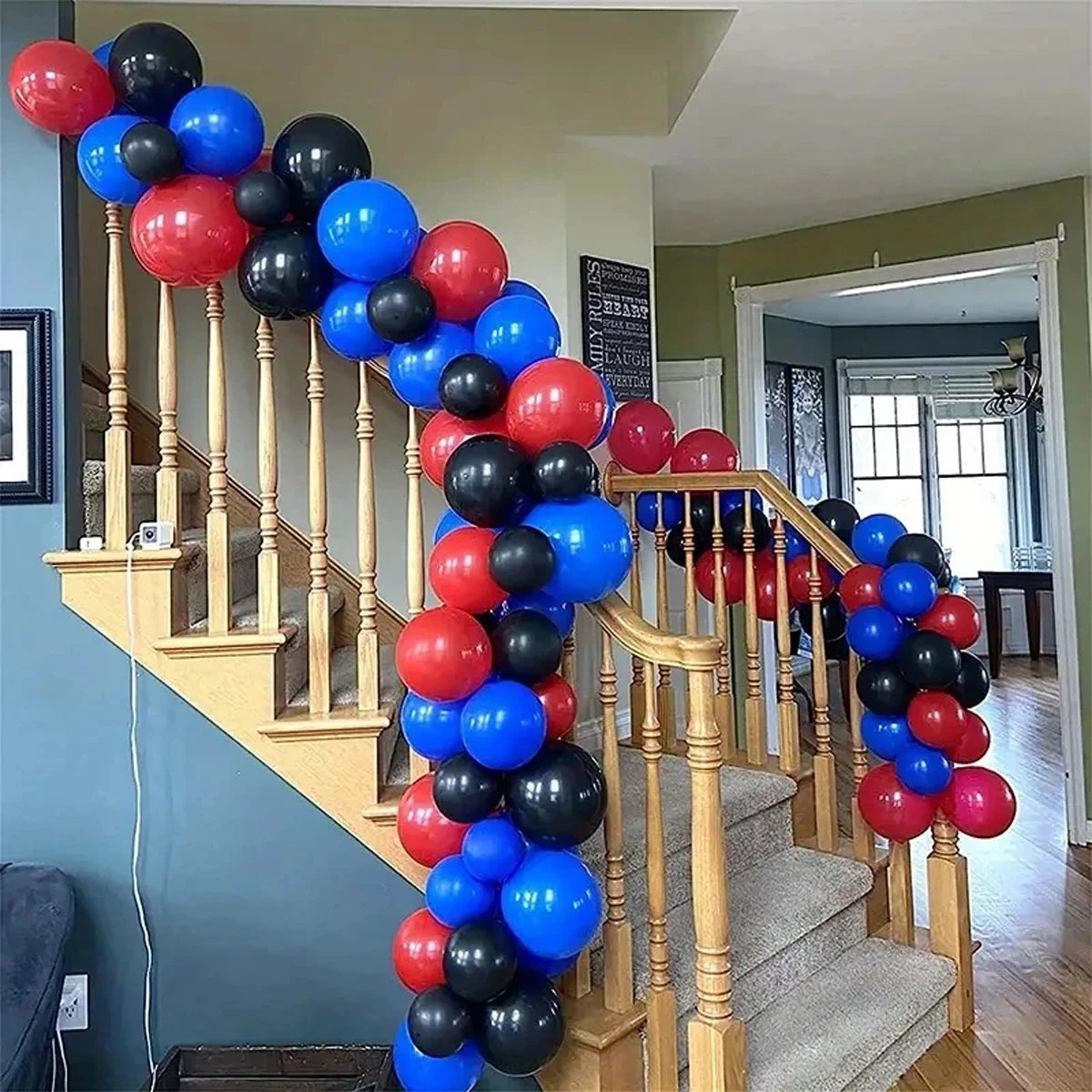 Spiderman balloon arch