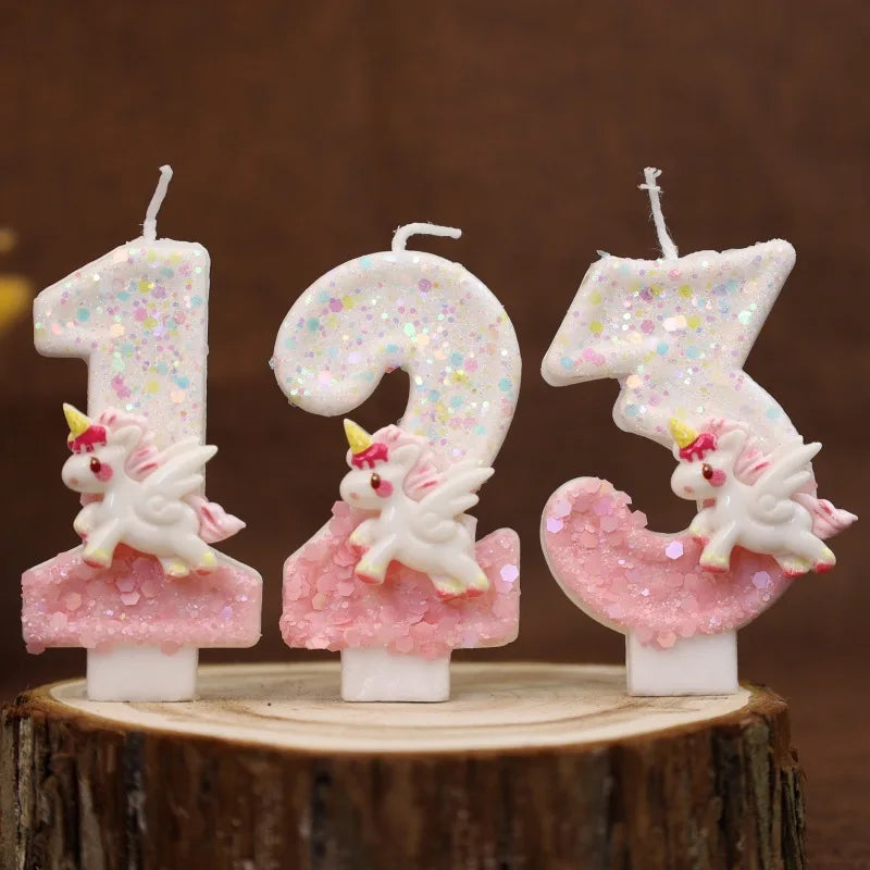Unicorn candles