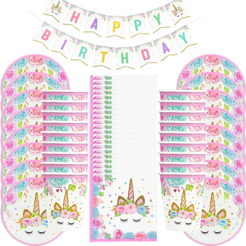 Rainbow Unicorn Balloon 32 inch 1Set
