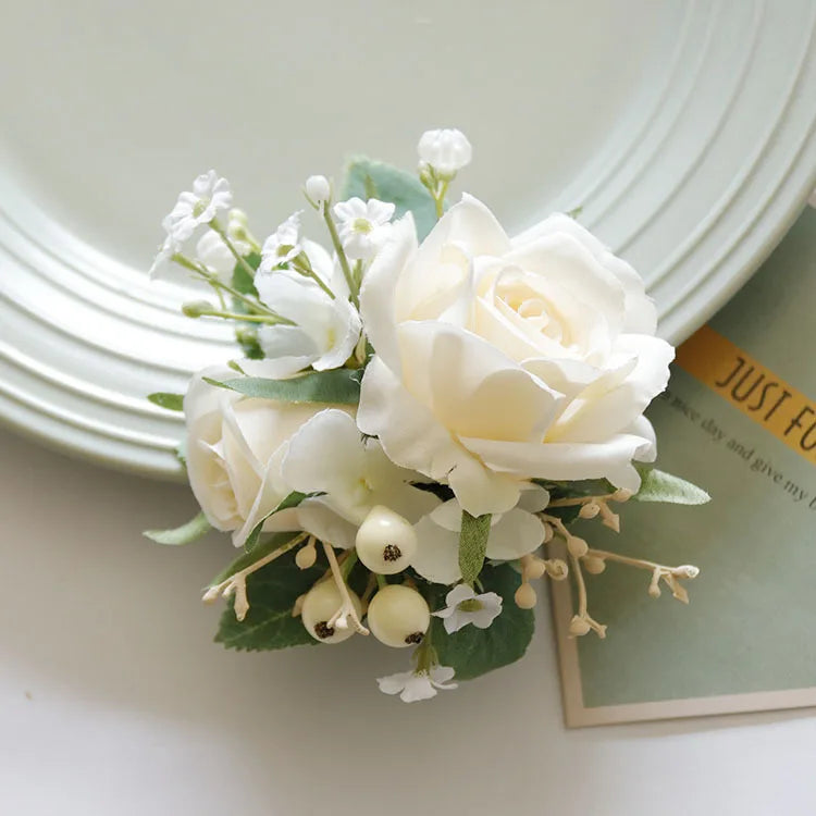 Bracelet FlowerCorsage Bridesmaid Sisters
