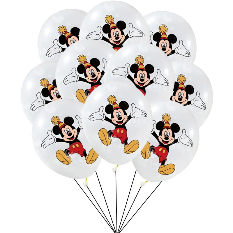 10/30PCS Minnie Mouse 12in Latex Balloons