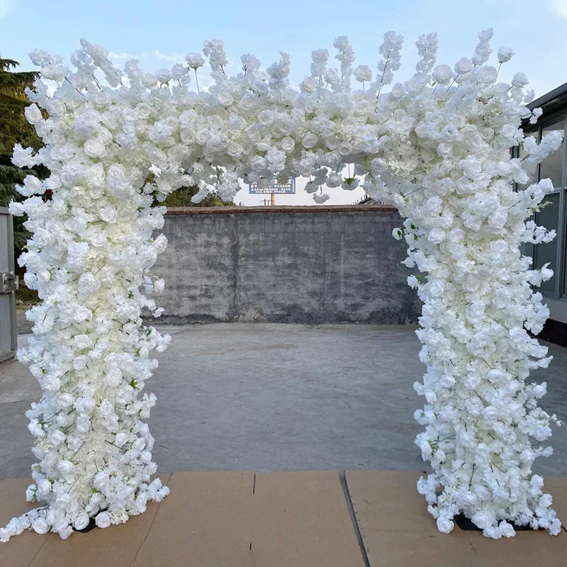 White Cherry blossom row runner flower