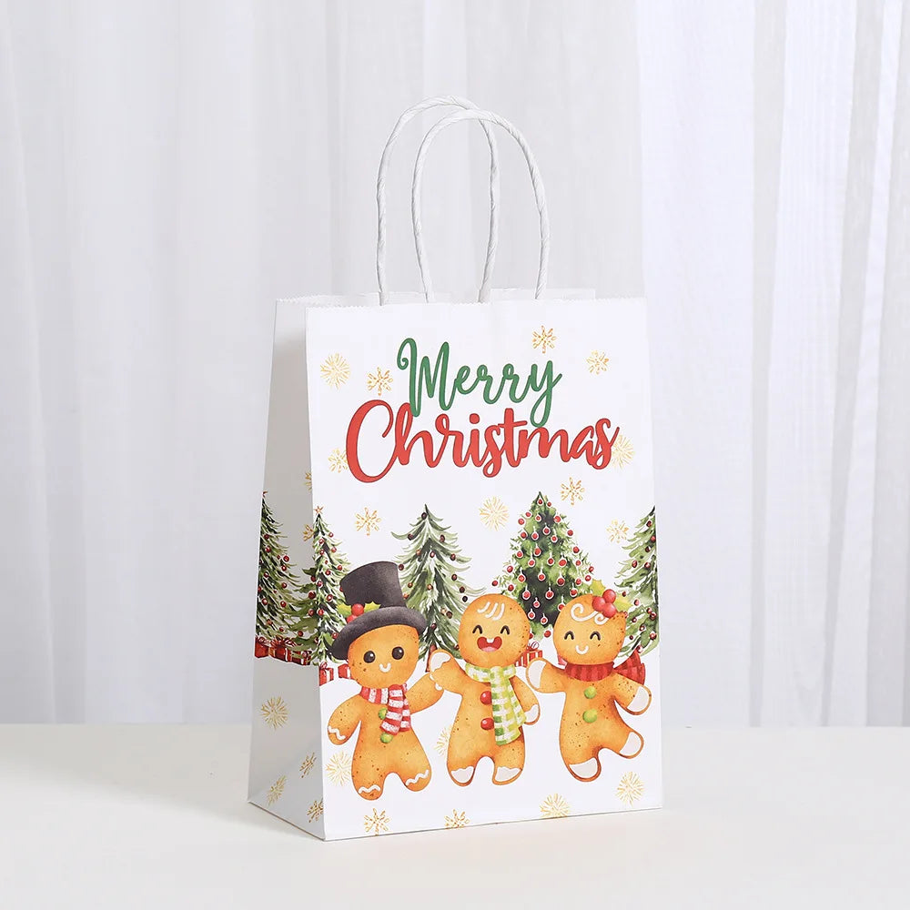 6pcs Creative Xmas Paper Bags