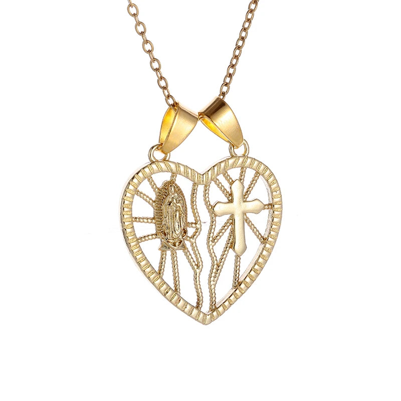 Virgin Mary medal pendant