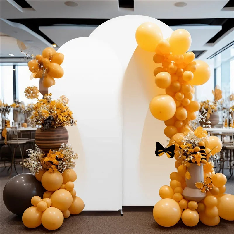Double sided arch backdrop cover sage
