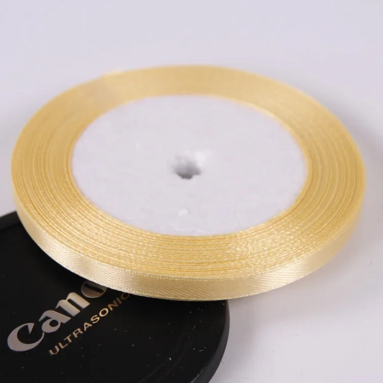 Silk Satin ribbons 22 meters/roll 6mm