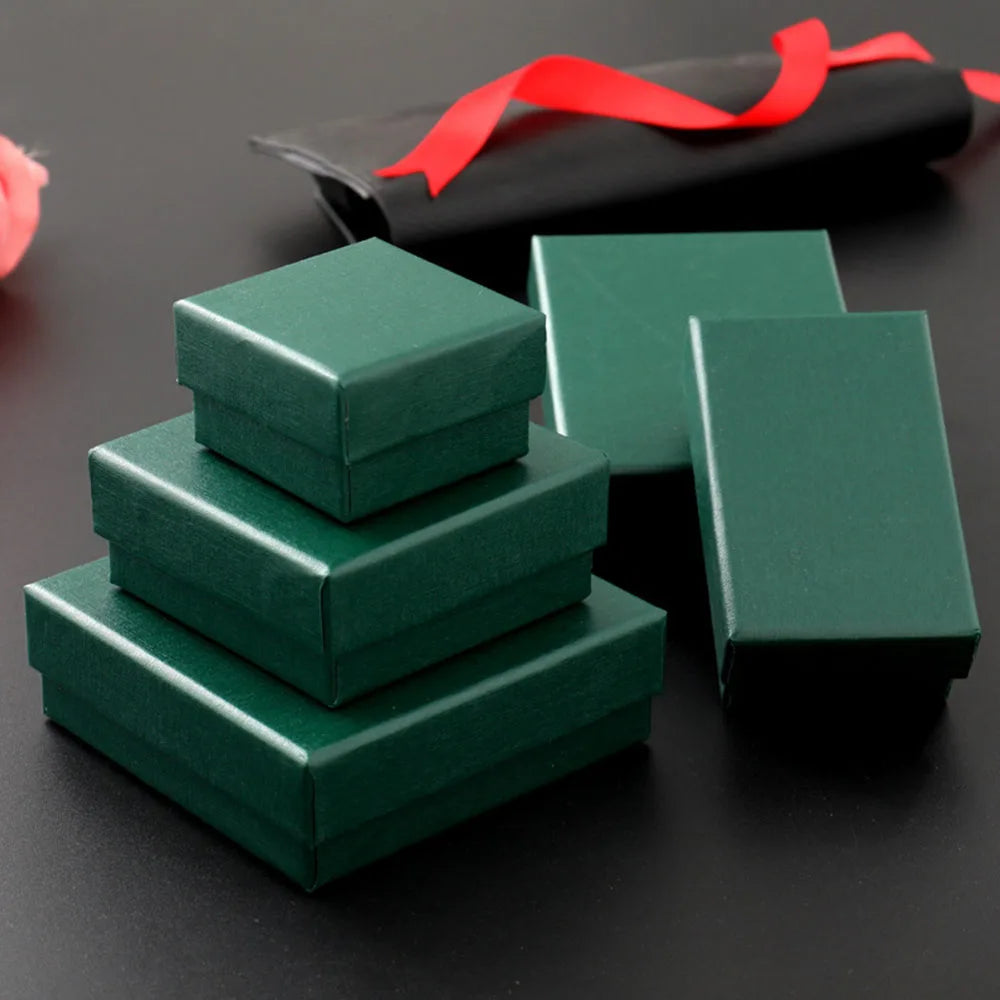 12pack White Black cardboard jewelry boxes 7x9x3cm