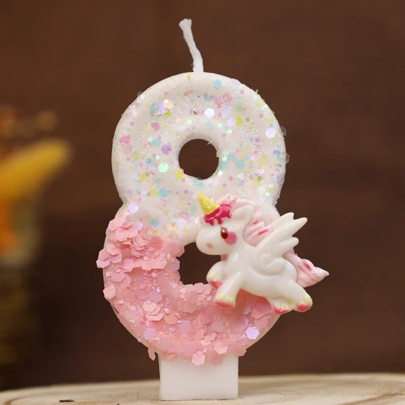 Unicorn candles