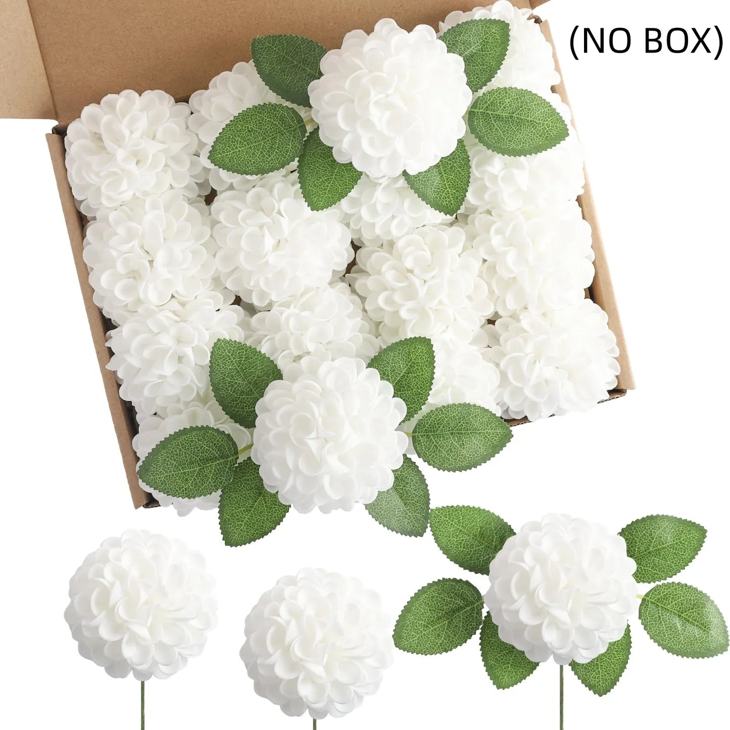 Dahlia Daisy flowers with stem 25Pcs for decoration