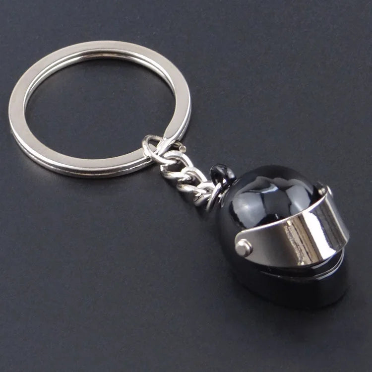 Personalized name motorcycle helmets keychain