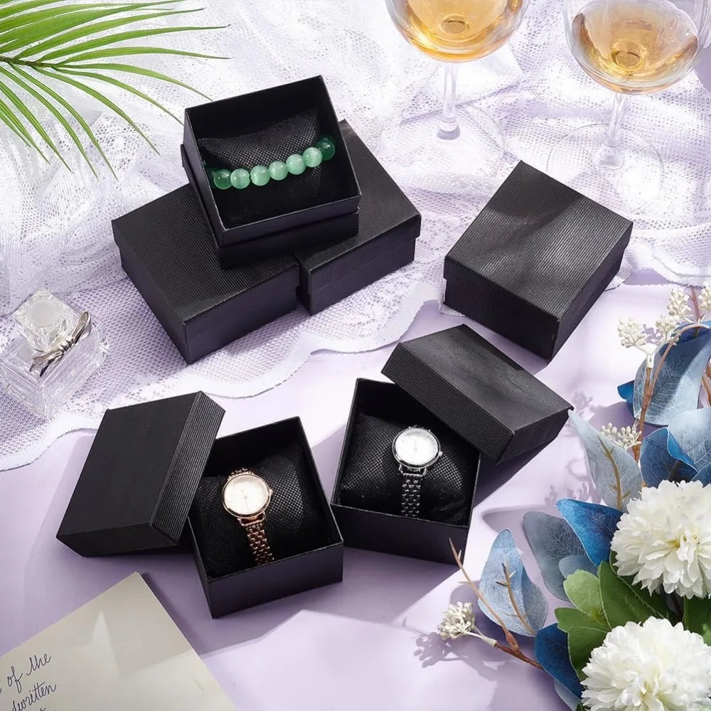 10 Pcs Black single watch box 3.4 x3x2