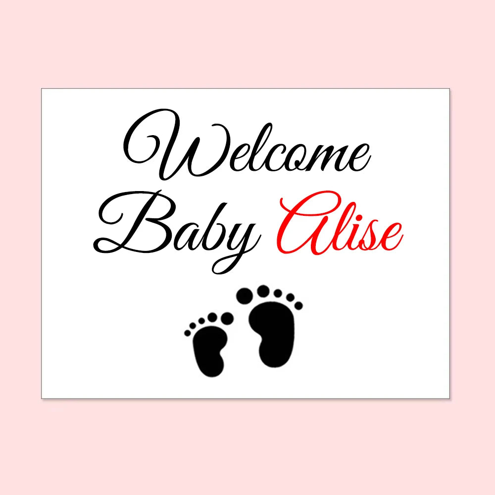 Baby Shower custom stickers for balloons