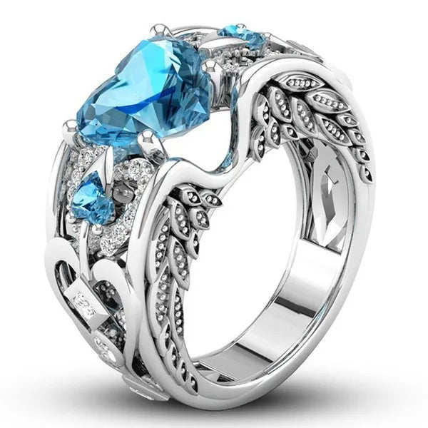 Elis heart Zircon ring