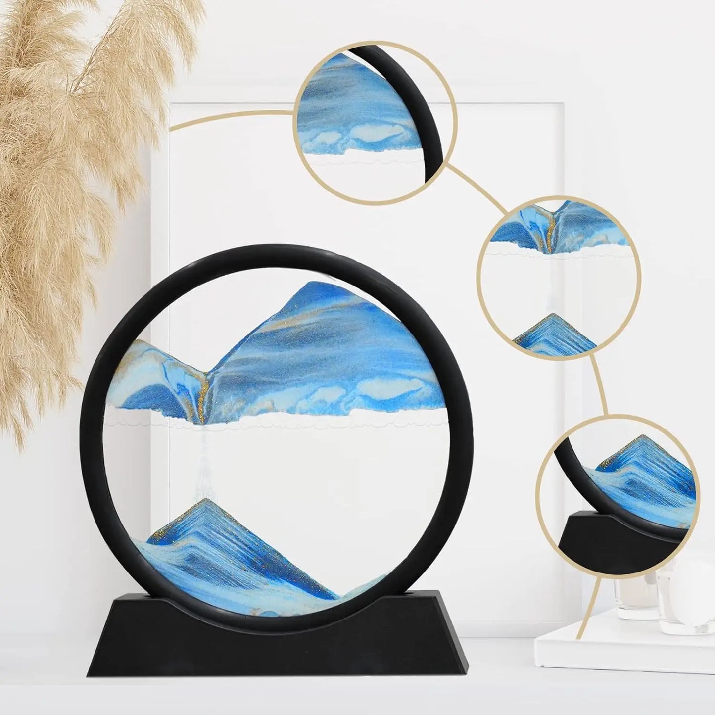 3D Quicksand hourglass moving art picture