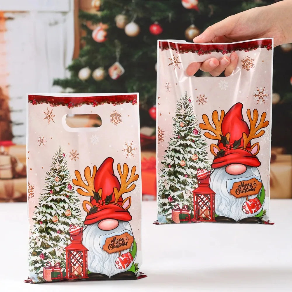 25pcs Santa & Snowman Candy Bags