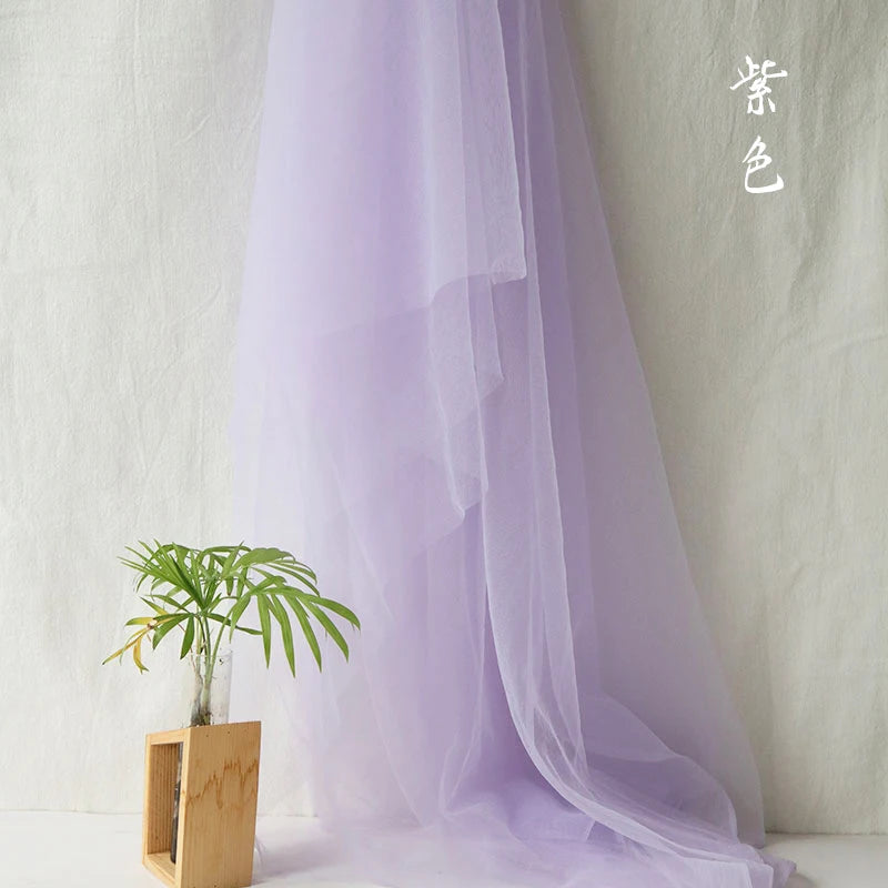 Green soft mesh fabric for decoration