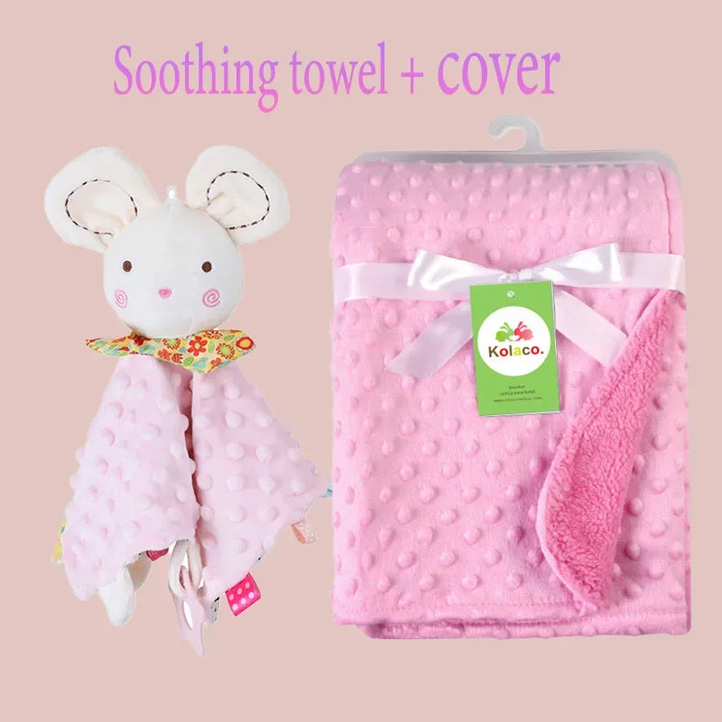 Personalized name baby blankets , stroller , sleeping dolls