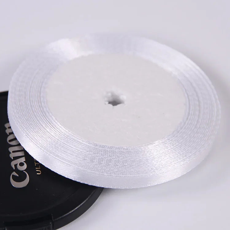 Silk Satin ribbons 22 meters/roll 6mm