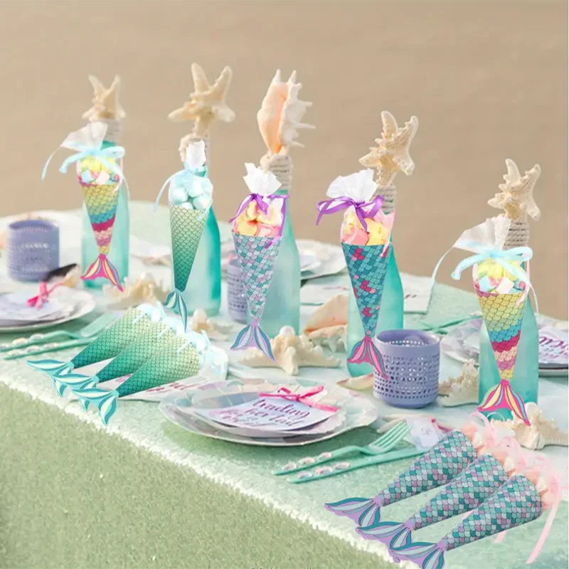 Mermaid Paper Candy box 12pcs