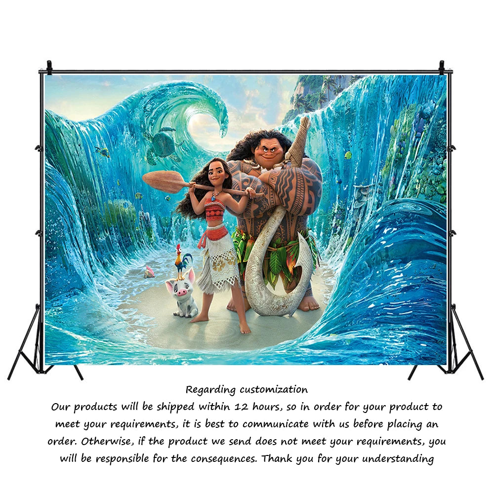 Moana theme background decoration