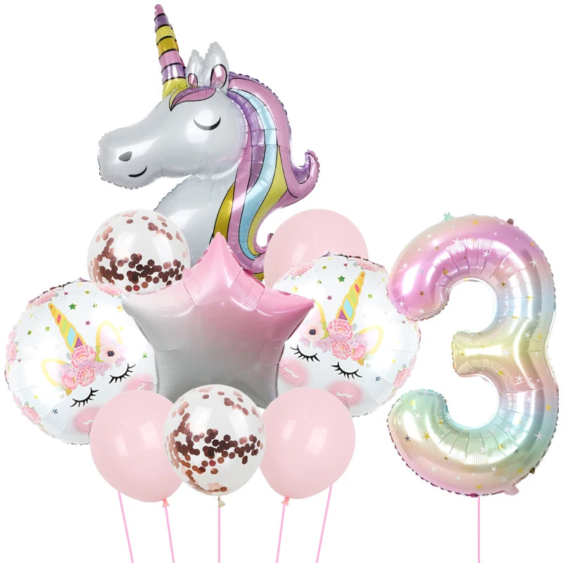 1Set Unicorn theme balloon 32inch