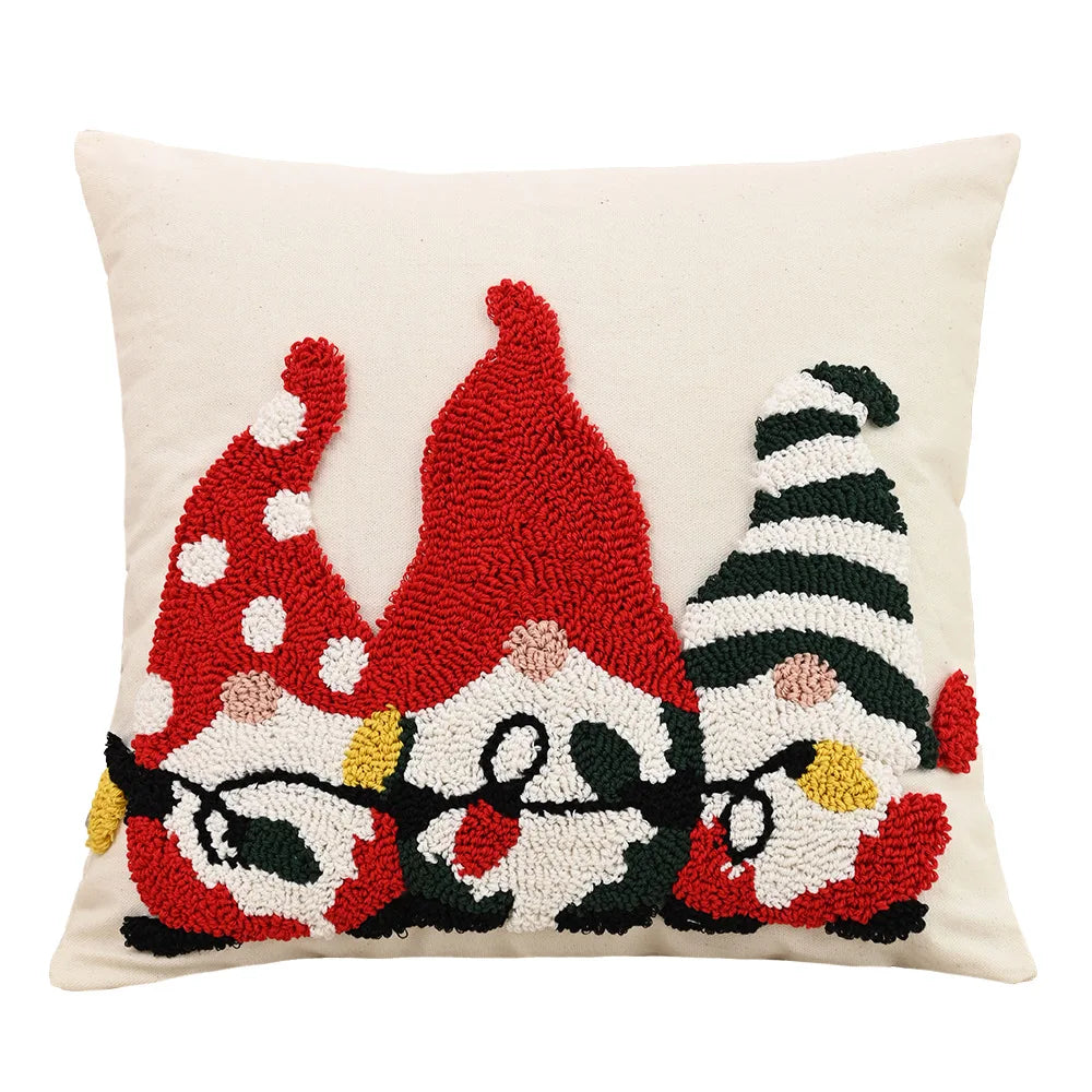 Sorino Christmas Cartoon Tufted Pillowcase