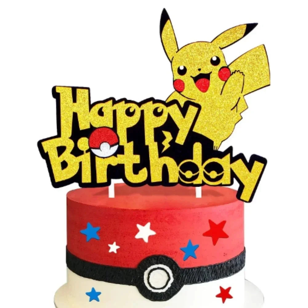 Pokemon & Pikachu Cake Topper Decoration