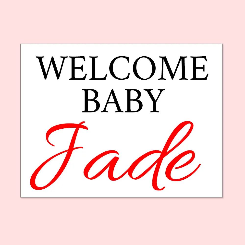 Baby Shower custom stickers for balloons
