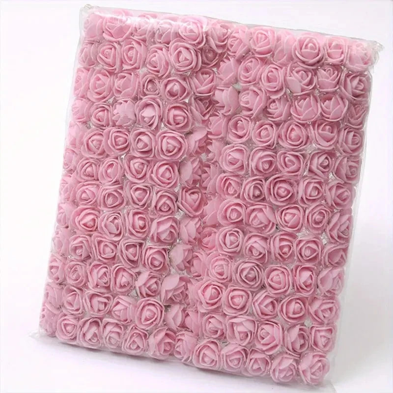 Red mini Lace Pe Rose 144pcs/2cm flowers