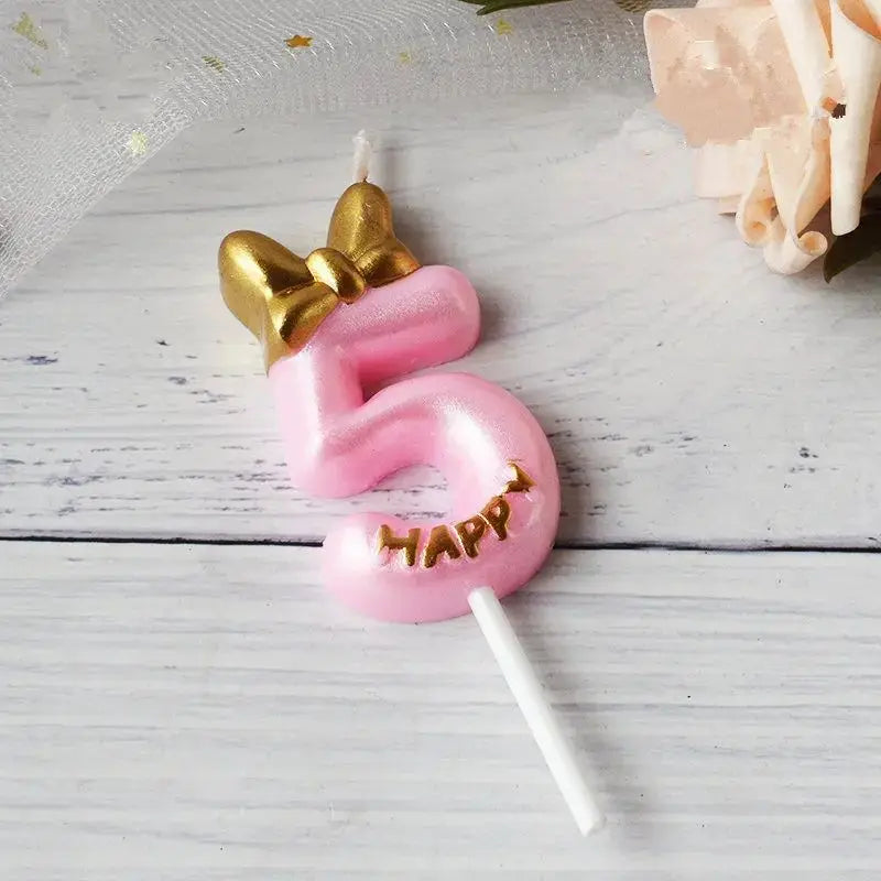 Mickey pink candle